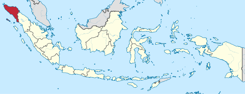 Die Lage von Aceh