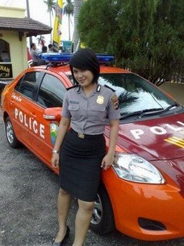 Indonesische Polizistin