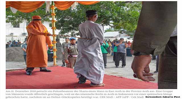Trotz Verbot Aceh prügelt weiter öffentlich!