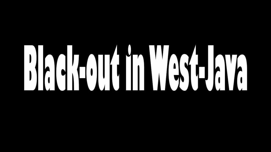 Großer Black Out auf West Java