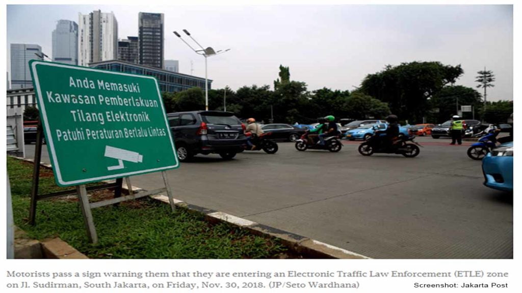 Wer seine Bußgelder in Jakarta nicht bezahlt erlebt eine böse Überraschung Foto: Jakarta Post