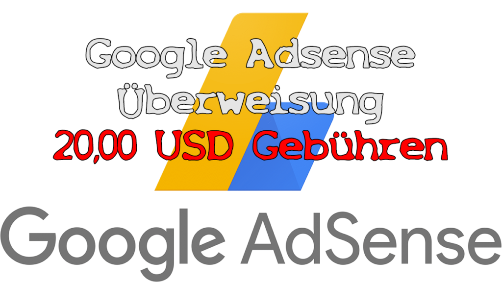 100 USD Google Adsense Überweisung 20,00 USD Gebühren